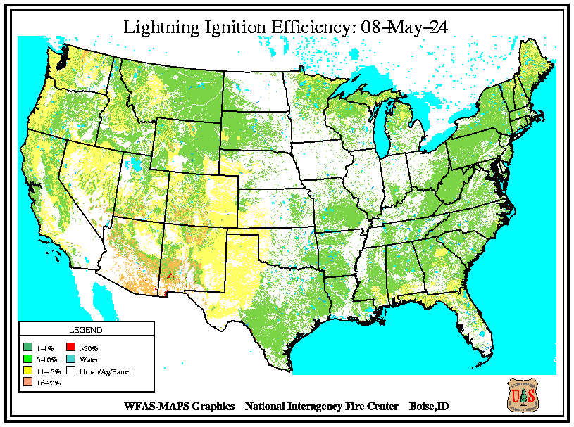 Lightning Efficiency Map